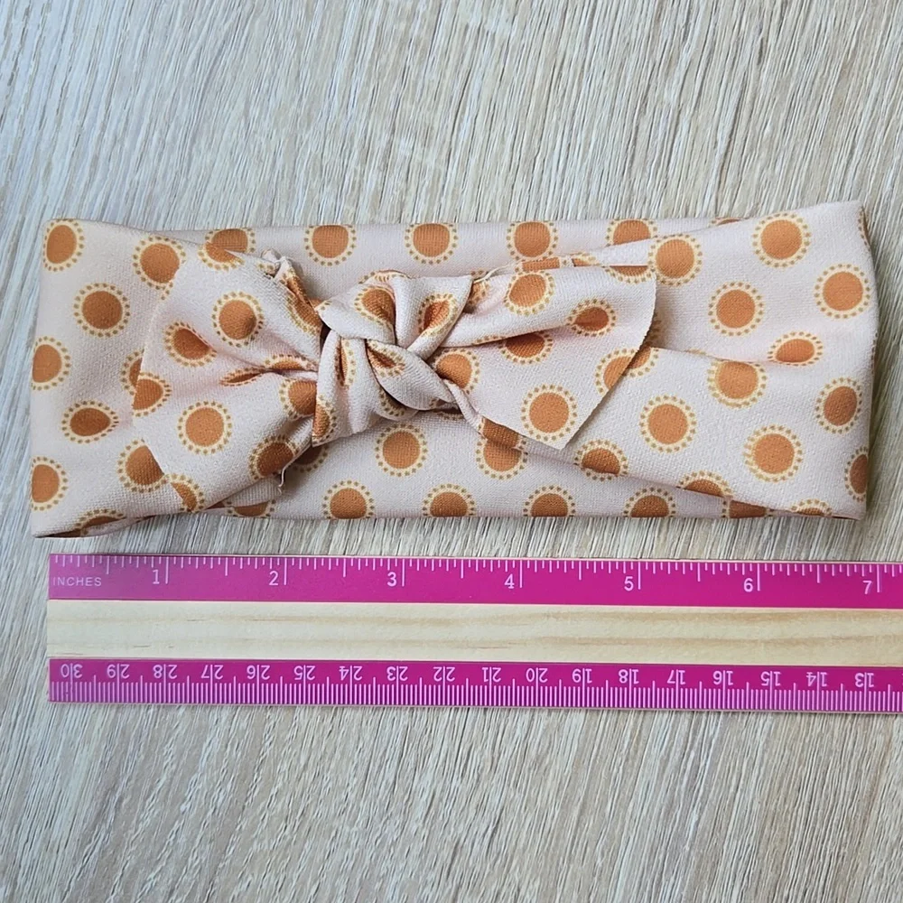Retro Sun Boho Knotted Headband Turban Stretchy Baby Girl Nylon Head Wrap